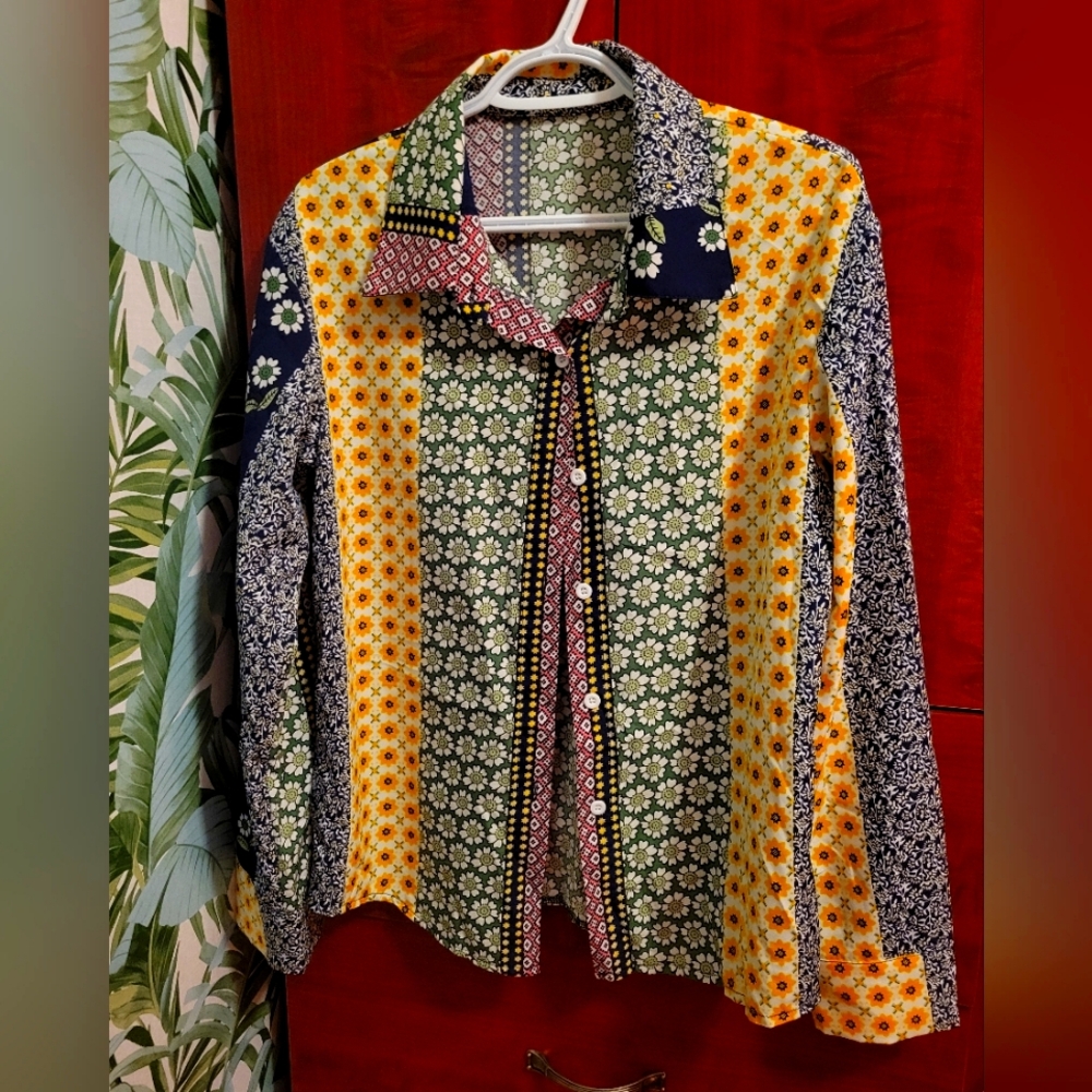Multicolor Floral Button Down Shirt